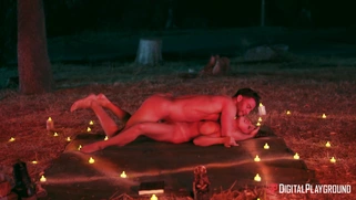 Big titted Abigail Mac gets pussy fucked on the ground