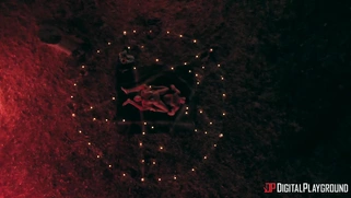 Abigail Mac gets fucked in cowgirl position outdoors