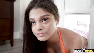 Jocelyn Stone is stuck in the doggie door and Jmac is trying to help her