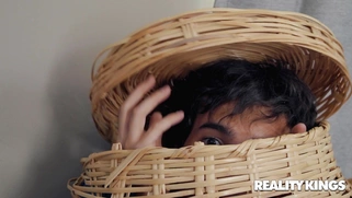 Eva Notty gives blowjob to Ricky Spanish after the shower