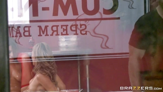 Kissa Sins and Pristine Edge rub their pussies against each other