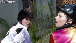 Marina Visconti and Cindy Bubble get their asses fingered by Kitana Lure