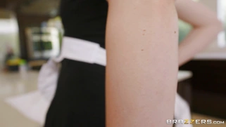 Maid Anny Aurora gets fucked doggystyle on the floor