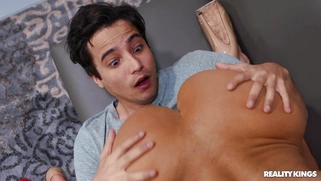 Redhead Nicolette Shea gets fucked in cowgirl position