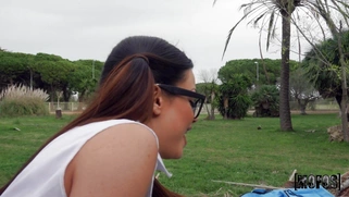 Martina Smeraldi gets fucked doggystyle outdoors