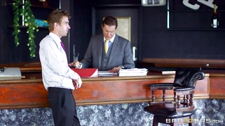 Alessa Savage teases a stranger and starts teasing Danny at the hotel reception