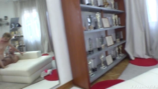 All natural Lily Ray gets assfucked in reverse cowgirl position