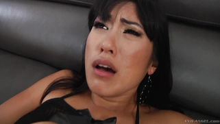 Chris dominantly porks the gasping Mia Li's ass hole