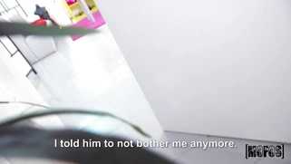 Scarlet Rebel is playing video games and dildoing her pussy