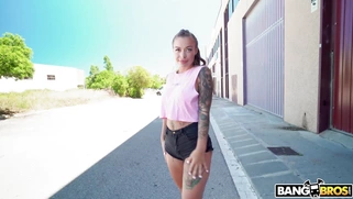 Russian Misha Maver has the nice time outdoors