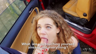 Sabrina Spice is sucking the cock in POV outdoor