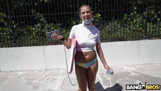 Surfer Jordan Maxx is getting picked up outdoors