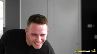 Cyrstal Rae spotted her stepbrother peeping on her and gobbled down his dong