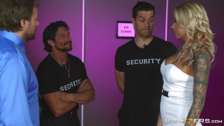 Britney Shannon seduces the bouncers to let her inside the club