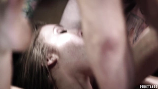 Natural busty Lena Paul rides the hard dick with her asshole