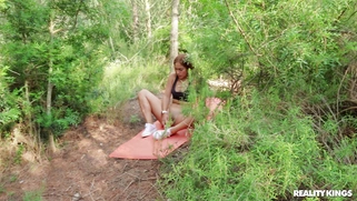 Ginebra Bellucci is sucking the dick in POV outdoors