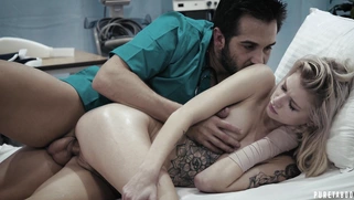 Arya Fae gets her pussy slammed in spoon