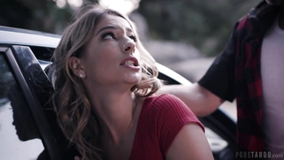 Kristen Scott gets her pussy drilled from behind outdoors