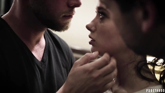 Gia Paige takes two cocks in her mouth