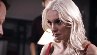 Kenzie Taylor is sucking the cock in front of her husband