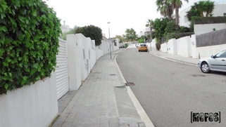 Claudia Bavel is sucking the cock in POV outdoors