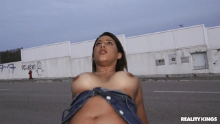 Busty Adara Love rides the hard prick in POV