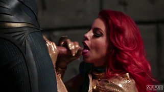 Britney Amber gets jizz load on her tongue after blowjob