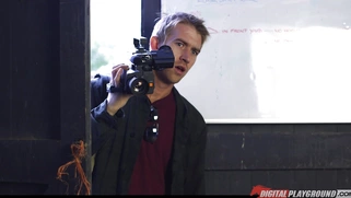 Crazy Doc assfucking busty Cathy Heaven on his time machine DeLorean