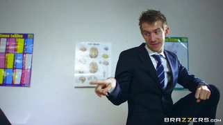 Sexy [censored] Carly Rae seducing her teacher with her juicy tits