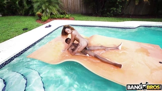 19yo Brixley Benz shakes her butt on the huge black shaft