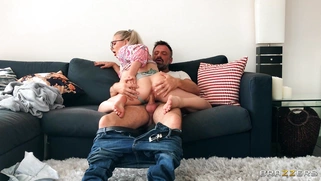 Elizabeth Romanova shakes her ass on the stiff dick