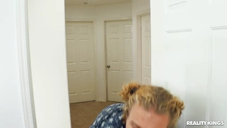 Liv Wild was caught by Michael Vegas jerking off at her PC