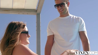 Honour May gets fucked by Alberto Blanco outdoors