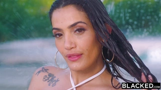 Penelope Cross gets fucked by the black guy in different positions