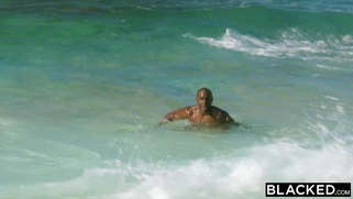 MILF Cayenne Klein gets fucked by the black guy outdoors