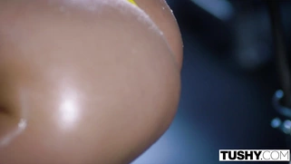 Cayenne Klein gets all her holes fucked by the bald guy