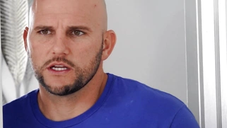 AJ Applegate is fingering her pussy and Jmac is spying on her