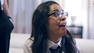 Vienna Black is [censored] by Casey Calvert to suck the cock