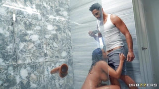 Luna Star is sucking Damon Dice's cock in POV