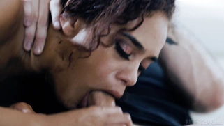 Teen Scarlit S. is sucking Jake Adams' dick