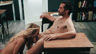 Lana Sharapova is sucking Donnie Rock's cock