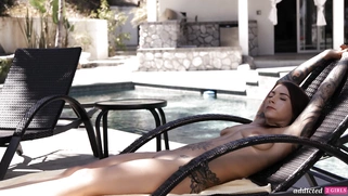 India Summer and Felicity Feline are kissing