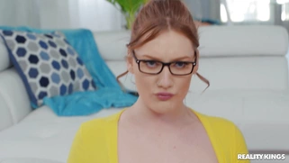 Ebony Alina Ali rides the hard white cock