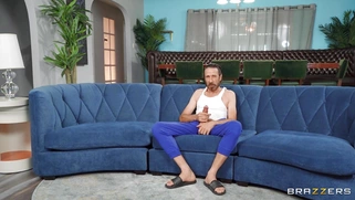 Ebony Mystique is sucking Steve Holmes' cock