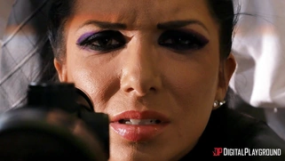 Romi Rain gets her pussy railed by Stallion from behind