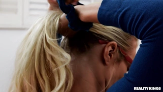 Lana Sharapova guzzles Michael Vegas' dick