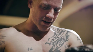 Casey Calvert deepthroats Derrick Pierce's hard cock