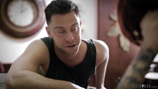 Lola Fae is squirting as she is sucking Seth Gamble's cock