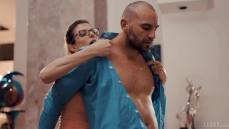 Mackenzie Moss gets her face fucked by Stirling Cooper