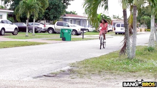 Ashley Aleigh was riding the bike when Jonathan Jordan noticed her